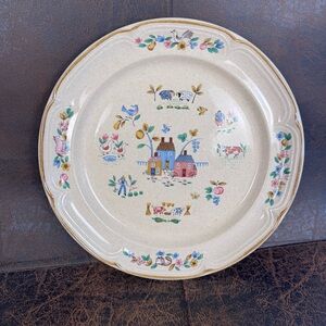 Vintage International China Heartland 12” Serving Plate Platter Cottagecore 7774